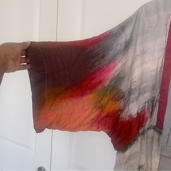 NWT Anthropologie Bl^nk London Sunfall Watercolor Kimono - Picture 4 of 9